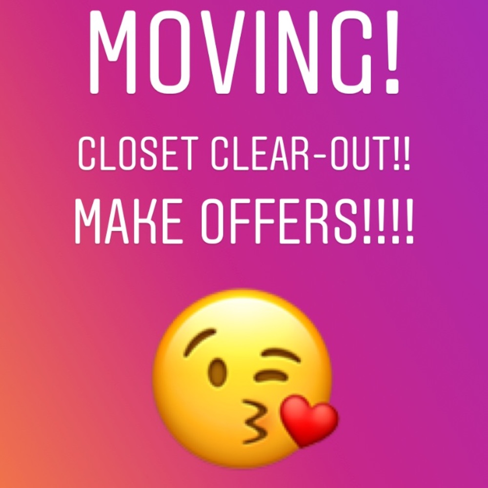 Cleaning out my closet!
